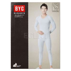 [BYC] 베스트 남성 내복 상하 세트-GY