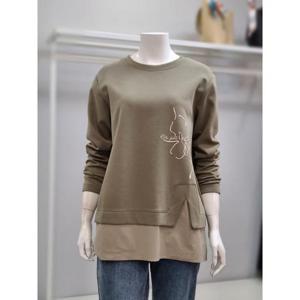 베스띠벨리 세이브존02 배색 롱 티셔츠 BJ-IBI2813-0