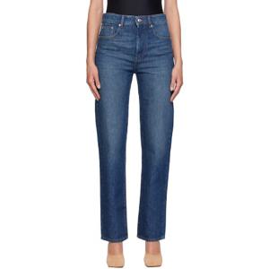 26 SS 스포트막스 여성 블루 로우라이즈 5포켓 데님 진 242301F069000