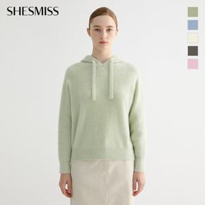 [쉬즈미스] 헤어리 후드 니트 풀오버_SSKPOO42070