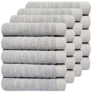 [다주타올]20장 호텔수건 200g 리치 두꺼운 무형광 고급 순면 라이트그레이 연회색 수건 타올