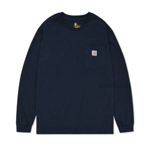 [칼하트]칼하트 K126 워크웨어 포켓 긴팔티 네이비
