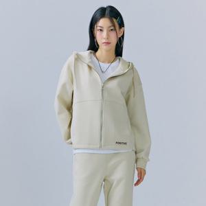 여성 밑단 스트링 후드집업-CERG4365B05