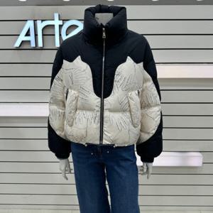 [아르테]패턴 구스 패딩 점퍼 DQDPDM250_JJ