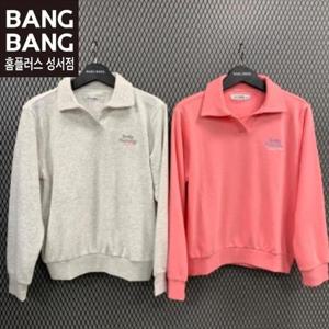 뱅뱅 HC04 가을 여성 오픈카라 미니쭈리 맨투맨 CTK675