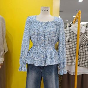 르피타 DP01 프린트스모킹블라우스 L251UBL352