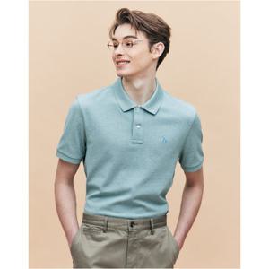 [TAG가 149000원]헤지스 남성 25SS 링클프리 터콰이즈 반팔 피케 티셔츠 HZTS5B403T2