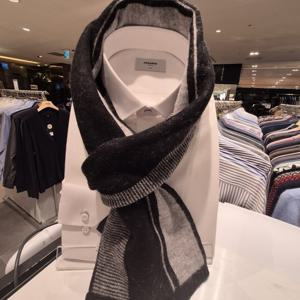 [레노마] 모 캐시미어 남성 쁘띠 머플러BOFTM1015블랙