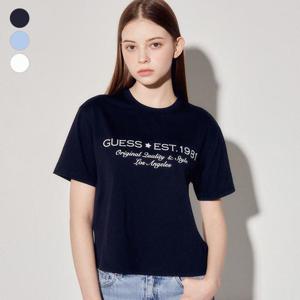 [게스]게스 공용 세미오버 에어로쿨 레터링 반팔티셔츠 MP2K9491