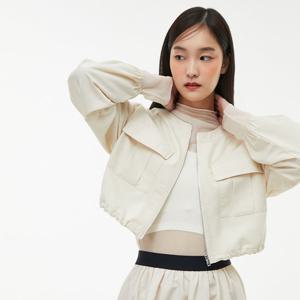 [랩](SET-아우터) 라운드넥 크랍집업 점퍼(AQ1WZ269)