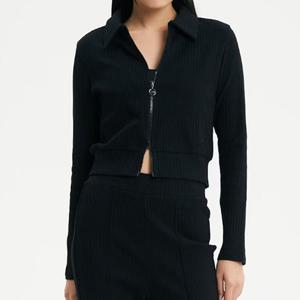 뉴발란스 여성 투웨이 골지 카라 집업 자켓 NBMDD4W832-19