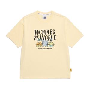 내셔널지오그래픽 N252UTS980 리젠아스킨 그래픽 반팔 티셔츠 BUTTER