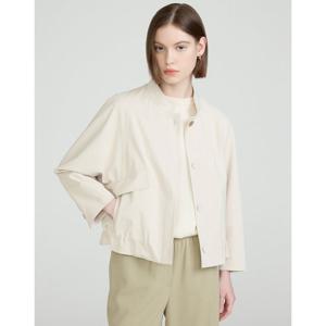 닥스 여성 25SS 린넨베이지 스트라이프 드로스트링 블루종 자켓 DLJA5B325I1