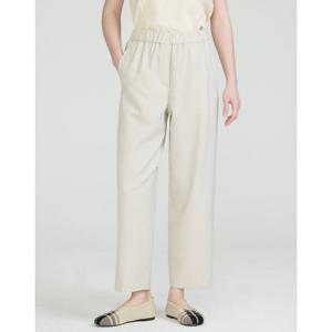 닥스 여성 25SS 린넨스트레이트핏베이지 멜란지 풀밴딩 슬랙스 DLPA5B305I1
