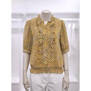 프렐린 세이브존02 쉬폰반팔프릴블라우스 RBB252471