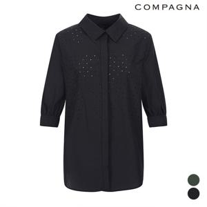 펀칭 카라넥 블라우스_CABF7-WRC900