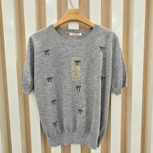 나인스텝 HC11 자수리본니트티셔츠 n24nw4226