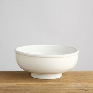 이천도자기 떡살백자 면기 소 19cm 그릇 식기 도기면기 세라믹면기 국물요리 덮밥그릇 국수그릇 원형볼 도