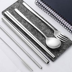 에코캠핑 휴대용 수저 6p세트(다크그레이) 휴대용수저 캠핑수저 여행용수저 소풍수저 수저세트 휴대용수저