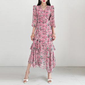 [금찌]금찌 오브핀 튤립 롱 원피스 ST7375D