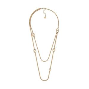 디올 CD 네이비 네클리스 골드 피니쉬 메탈 N2015WOMMT-D300