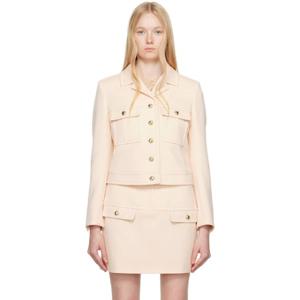 톰포드 재킷 핑크 크롭 사파리 재킷 251076F063001