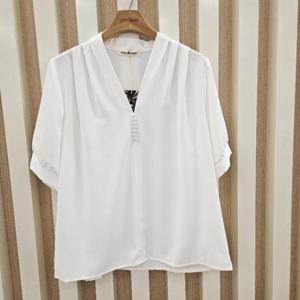 나인스텝 HC11 진주브이넥블라우스 n25ns5206