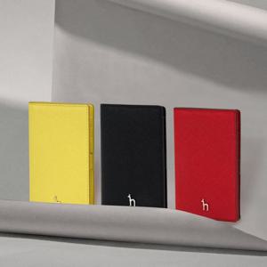 [헤지스]블랙 퍼피로고 플랫 카드지갑 HIHO5E131BK