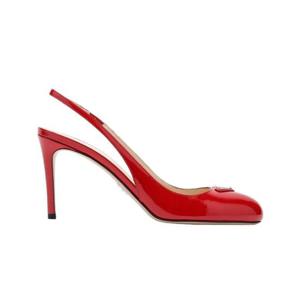 프라다 페이턴트 레더 슬링백 펌프스 레드 1I159N-069-F0011
