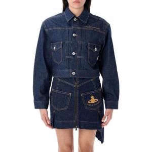 비비안 웨스트우드 크롭 마를렌 재킷 19010018W0162 K406 TP936522422