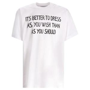 26 SS 모스키노 슬로건 프린트 티셔츠 251ZZ07160241 TP433321479