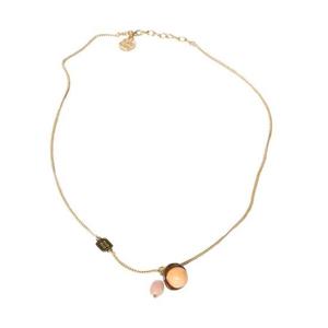 미우 미우 메탈 네클리스 골드 문스톤 5IC155-2CUT-F04A3