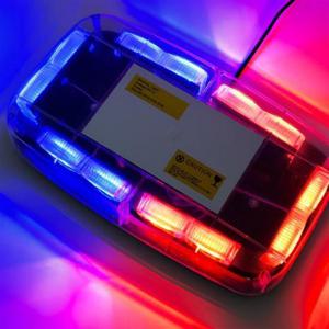 LED 자석형 차량용 비상용 경광등 경고등 블루 레드 경광등램프