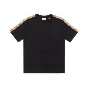 [로로모다] 버버리 체크 트리밍 여성 반팔티 / 8106282