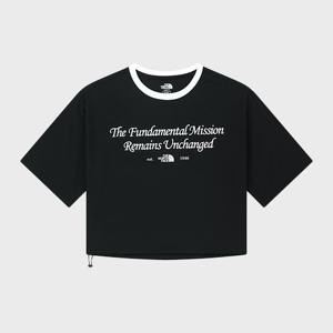 [노스페이스 화이트라벨]여성 아이라 반팔 라운드티 NT7UR37J_BLK