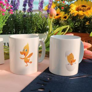 아트박스/꾸밈 tb848-디자인머그컵2p-병아리캐릭터