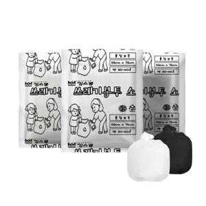 아트박스/킹스봉 킹스봉 배접 재활용 쓰레기봉투 (20매) 소 약30