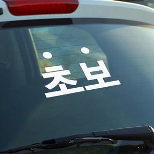 아트박스/코이핀즈 땡땡 초보 초보운전 자동차 스티커