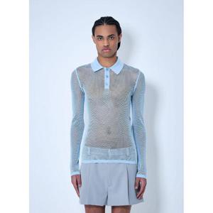 26 SS 구찌 남성 엠보싱 기능성 메시 폴로 탑  guc0160005blu