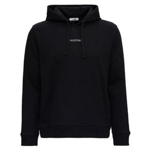 Valentino 로고 프린트 드로스트링 후드티 VV3MF14F73C 0NI TP935987214