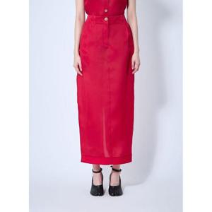 26 SS 카이트 여성 루시안 실크 오간자 맥시 스커트  kha0260004col