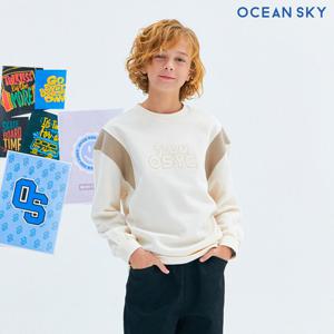 [오션스카이] 남아 배색 기모 맨투맨 티셔츠-CFJB5134D0A