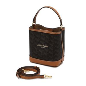 [질스튜어트] [로젤라칠링] 브라운 가죽 콤비 버킷백 S JABA5F356W2