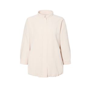 닥스 여성 25SS SET-UP베이지 멜란지 절개 포인트 하이넥 7부 집업 자켓 DLJA5B407I1