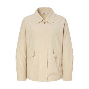 닥스 여성 25SS SET-UP린넨베이지 멜란지 히든버튼 드로스트링 자켓 DLJA5B409I2