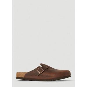 26 SS 버켄스탁 여성 보스턴 오일드 가죽 뮬 brk0344003brn