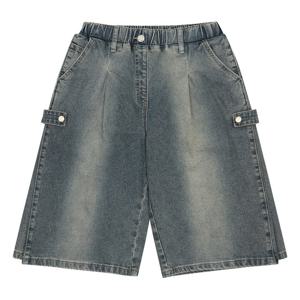 [소이] 여자 봄이월 6.5부사이드폴딩 버뮤다블루진(25F0285)