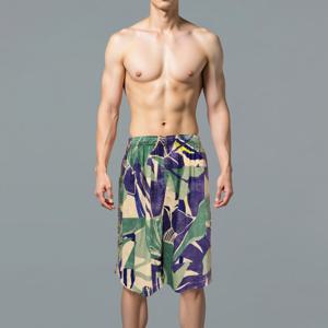 [바바라(언더웨어)]시원한 레이온 남성 나뭇잎 프린트 홈웨어 하의 5부 AMP4604P