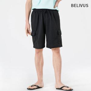 [빌리버스]빌리버스 남자 카고 반바지 밴딩 팬츠 BDM245