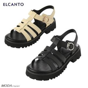 [엘칸토]경량 쿠션 청키 스트렙 여성 샌들 2XWW55XR_GN